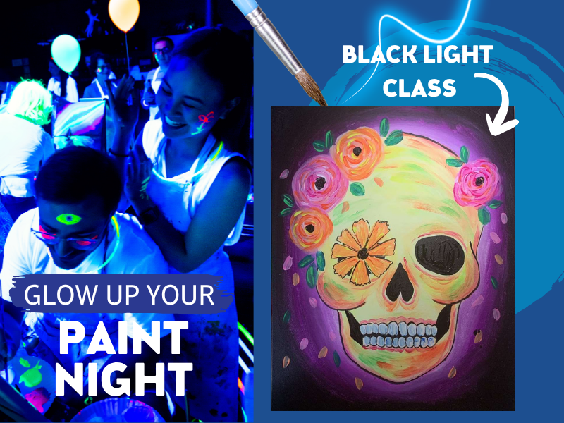 BlackLight Festive Calavera